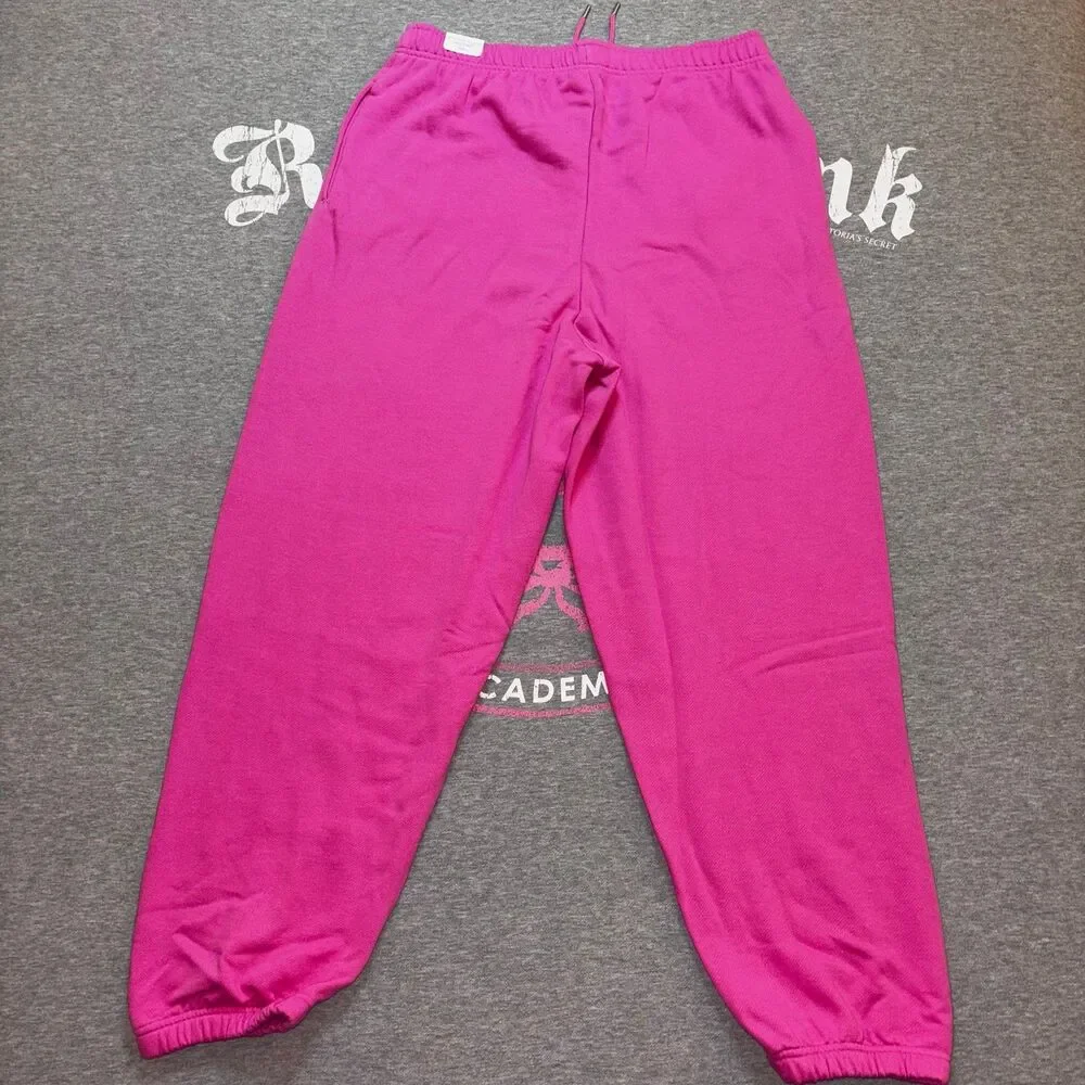 VS PINK Limited Edition Hot Pink & Orange Embroidered Pup Dog Logo Outfit - LG - Picture 5 of 10